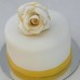 Flower - Gold Tipped Rose Cake (D,V)